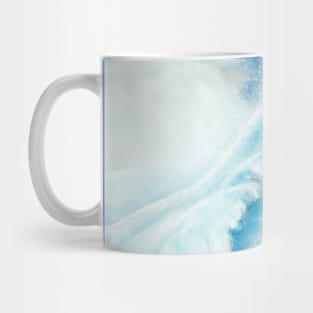 Snowmen and Polar Bears with Winter Landscape on a Snowy Day Illustration Mug